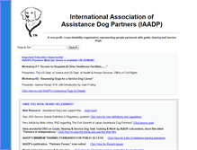 Tablet Screenshot of iaadp.org